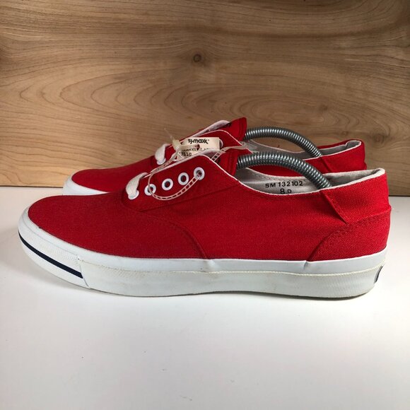 Polo Ralph Lauren CP RL-92 1992 Canvas Shoes 90s 132102 Red Size 8D Vintage NWT main image 8
